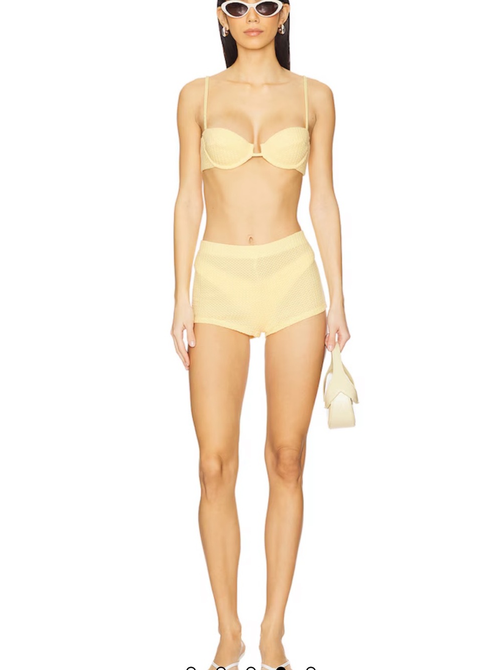 Peixoto Sunny Yellow Waffle Two-Piece Bikini